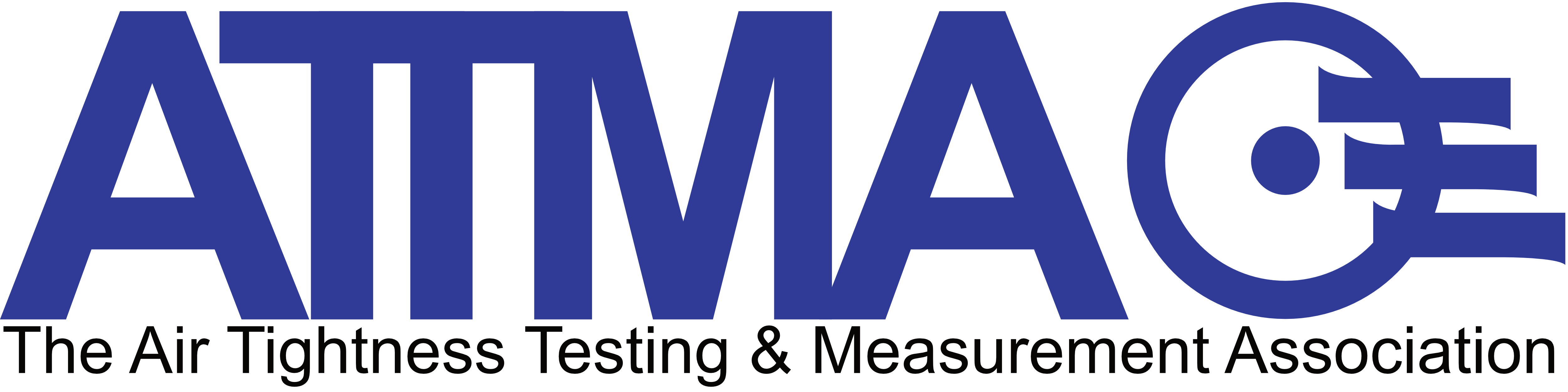 The image features the logo of ATTMA, the Air Tightness Testing & Measurement Association. It consists of the acronym "ATTMA" in bold blue letters, followed by a stylized symbol, all above the full name of the organization in smaller black text. The logo is part of their new certification program.