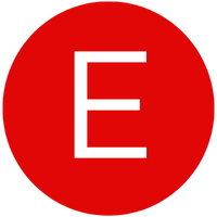 A red circle with a bold white letter "E" in the center, displayed against a transparent background, reminiscent of an icon you might find in an insurance glossary.