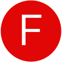 A red circle with a white, capital letter "F" in the center, reminiscent of an entry in an insurance glossary.