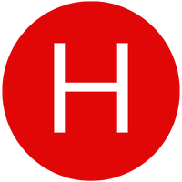 A red circle with a bold, white, uppercase letter "H" in the center. The design is simple and has a strong contrast between the red background and the white letter, reminiscent of clear definitions found in an insurance glossary.