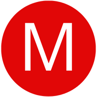 A red circle with a white uppercase letter "M" in the center, reminiscent of symbols one might spot in an insurance glossary.