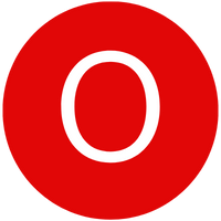 A red circle with a white letter "O" in the center, reminiscent of an entry in an insurance glossary.