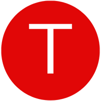 A solid red circle with a white uppercase letter "T" centered inside, reminiscent of an icon from an insurance glossary.