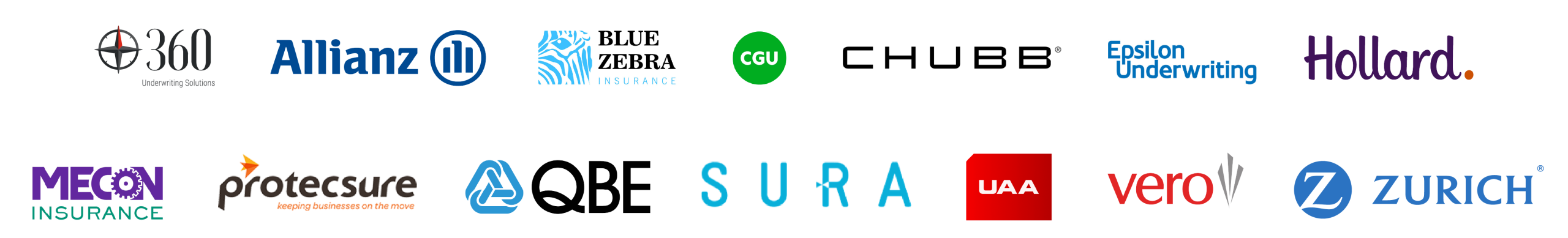 Trade specific insurers we work with